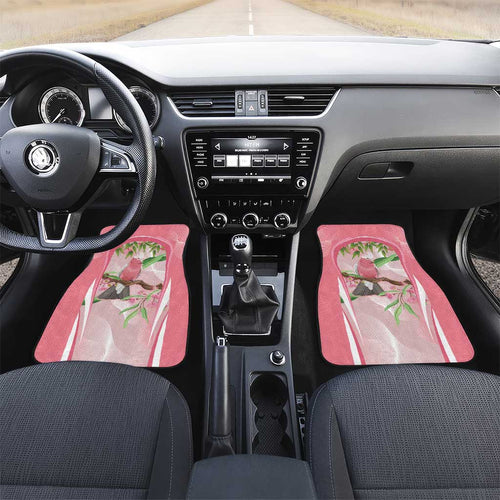 Galah Cockatoo Australia Car Mats Aussie Native Eucalyptus Caesia Flowers