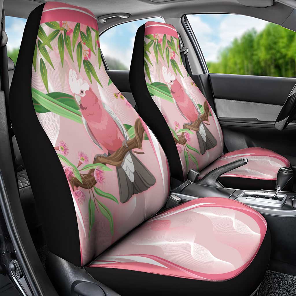Galah Cockatoo Australia Car Seat Cover Aussie Native Eucalyptus Caesia Flowers