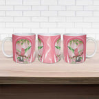 Galah Cockatoo Australia Ceramic Mug Aussie Native Eucalyptus Caesia Flowers
