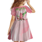 Galah Cockatoo Australia Family Matching Summer Maxi Dress and Hawaiian Shirt Aussie Native Eucalyptus Caesia Flowers