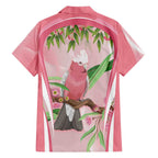 Galah Cockatoo Australia Family Matching Summer Maxi Dress and Hawaiian Shirt Aussie Native Eucalyptus Caesia Flowers