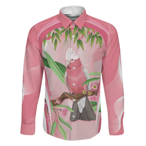Galah Cockatoo Australia Family Matching Tank Maxi Dress and Hawaiian Shirt Aussie Native Eucalyptus Caesia Flowers
