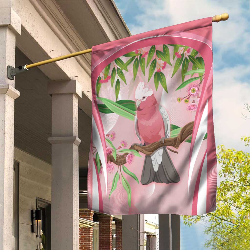 Galah Cockatoo Australia Garden Flag Aussie Native Eucalyptus Caesia Flowers