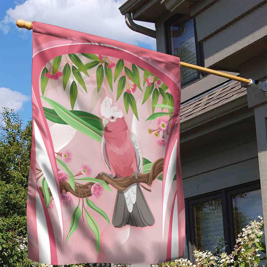 Galah Cockatoo Australia Garden Flag Aussie Native Eucalyptus Caesia Flowers