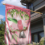 Galah Cockatoo Australia Garden Flag Aussie Native Eucalyptus Caesia Flowers