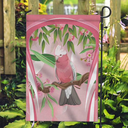 Galah Cockatoo Australia Garden Flag Aussie Native Eucalyptus Caesia Flowers
