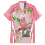 Galah Cockatoo Australia Hawaiian Shirt Aussie Native Eucalyptus Caesia Flowers