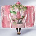 Galah Cockatoo Australia Hooded Blanket Aussie Native Eucalyptus Caesia Flowers