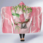 Galah Cockatoo Australia Hooded Blanket Aussie Native Eucalyptus Caesia Flowers