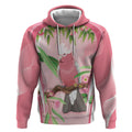 Galah Cockatoo Australia Hoodie Aussie Native Eucalyptus Caesia Flowers