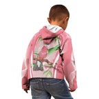 Galah Cockatoo Australia Kid Hoodie Aussie Native Eucalyptus Caesia Flowers