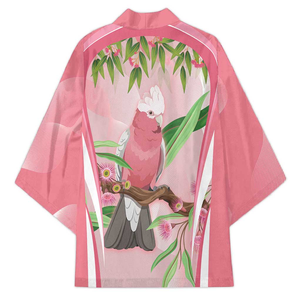 Galah Cockatoo Australia Kimono Aussie Native Eucalyptus Caesia Flowers