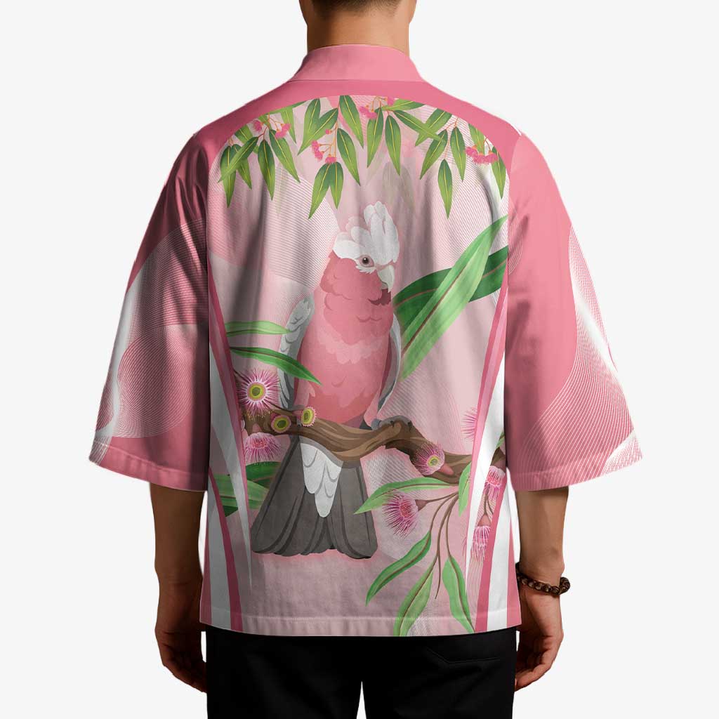Galah Cockatoo Australia Kimono Aussie Native Eucalyptus Caesia Flowers