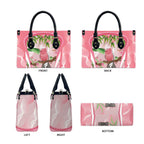 Galah Cockatoo Australia Leather Bag Aussie Native Eucalyptus Caesia Flowers