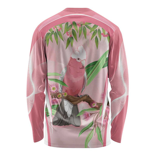 Galah Cockatoo Australia Long Sleeve Shirt Aussie Native Eucalyptus Caesia Flowers