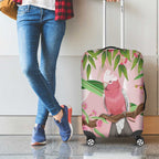 Galah Cockatoo Australia Luggage Cover Aussie Native Eucalyptus Caesia Flowers