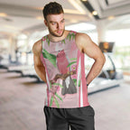 Galah Cockatoo Australia Men Tank Top Aussie Native Eucalyptus Caesia Flowers