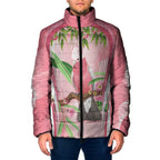 Galah Cockatoo Australia Padded Jacket Aussie Native Eucalyptus Caesia Flowers