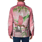 Galah Cockatoo Australia Padded Jacket Aussie Native Eucalyptus Caesia Flowers