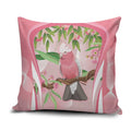 Galah Cockatoo Australia Pillow Cover Aussie Native Eucalyptus Caesia Flowers