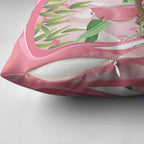 Galah Cockatoo Australia Pillow Cover Aussie Native Eucalyptus Caesia Flowers