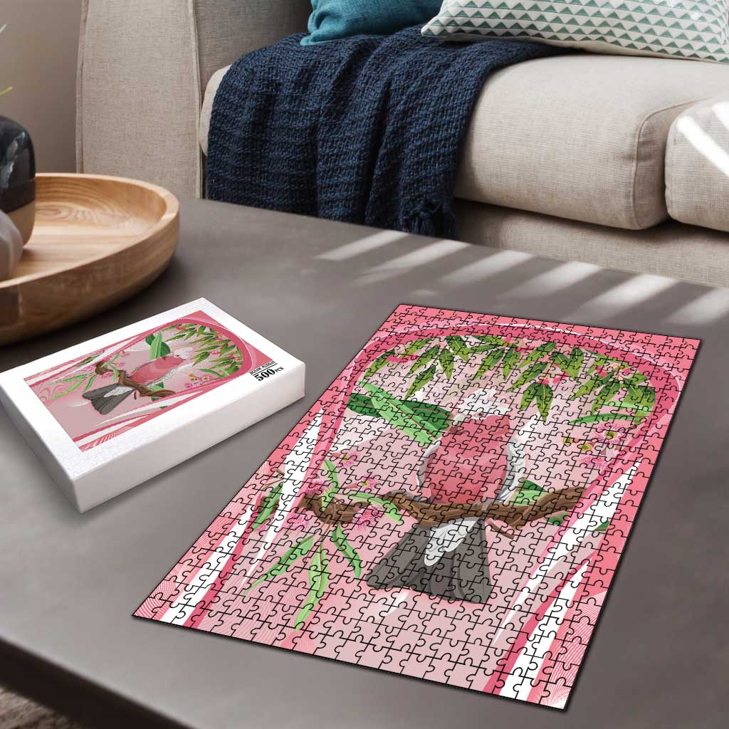 Galah Cockatoo Australia Puzzle Aussie Native Eucalyptus Caesia Flowers