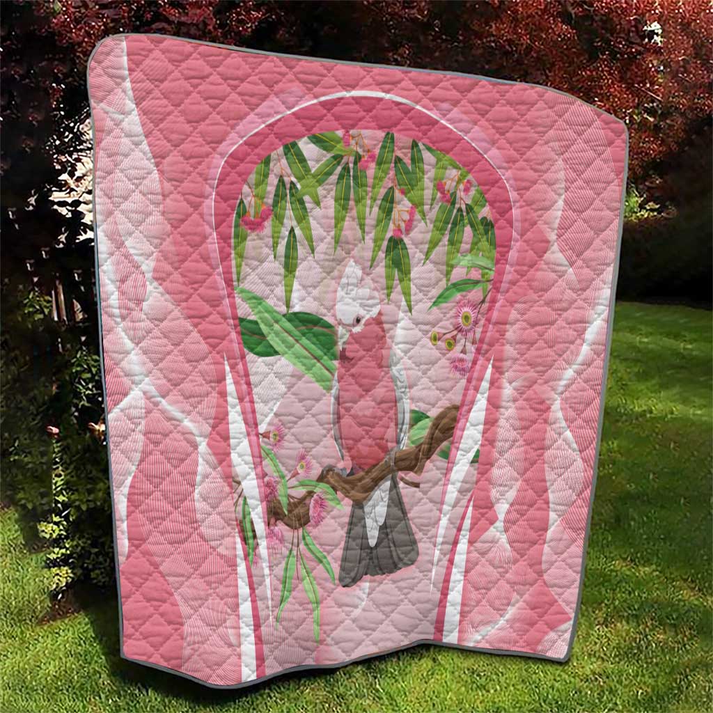 Galah Cockatoo Australia Quilt Aussie Native Eucalyptus Caesia Flowers