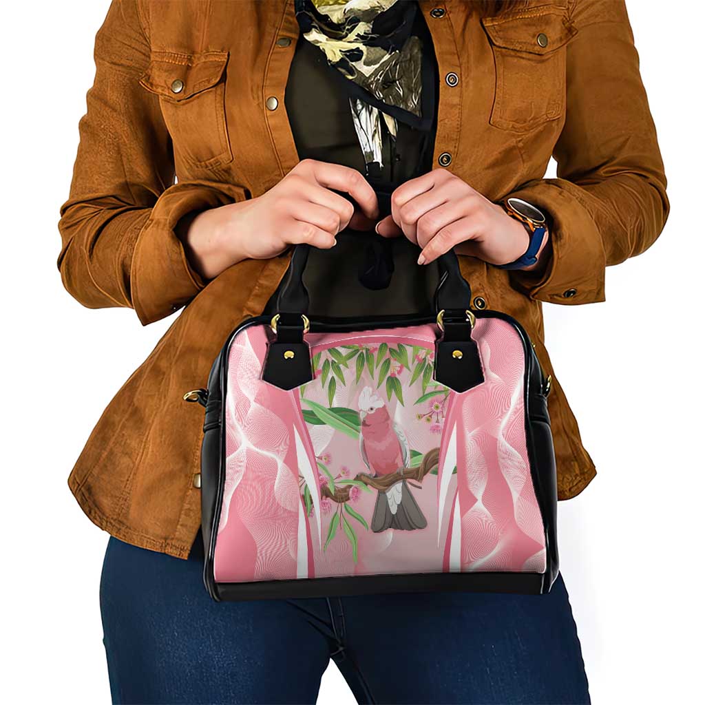 Galah Cockatoo Australia Shoulder Handbag Aussie Native Eucalyptus Caesia Flowers