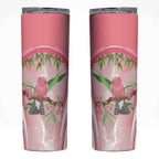 Galah Cockatoo Australia Skinny Tumbler Aussie Native Eucalyptus Caesia Flowers
