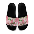 Galah Cockatoo Australia Slide Sandals Aussie Native Eucalyptus Caesia Flowers