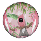 Galah Cockatoo Australia Spare Tire Cover Aussie Native Eucalyptus Caesia Flowers