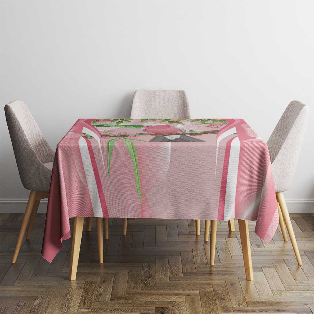 Galah Cockatoo Australia Tablecloth Aussie Native Eucalyptus Caesia Flowers
