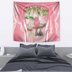 Galah Cockatoo Australia Tapestry Aussie Native Eucalyptus Caesia Flowers