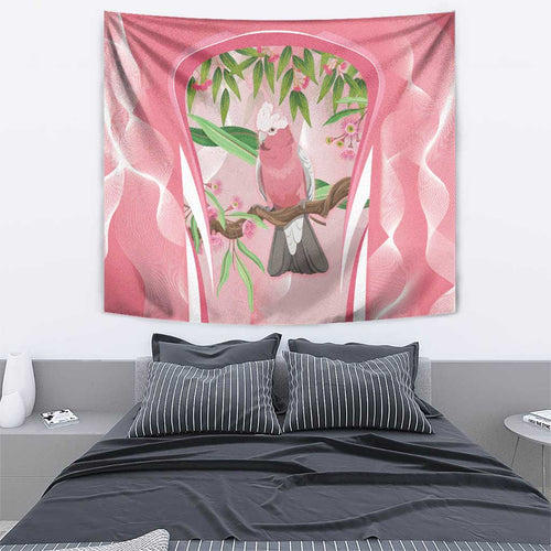 Galah Cockatoo Australia Tapestry Aussie Native Eucalyptus Caesia Flowers