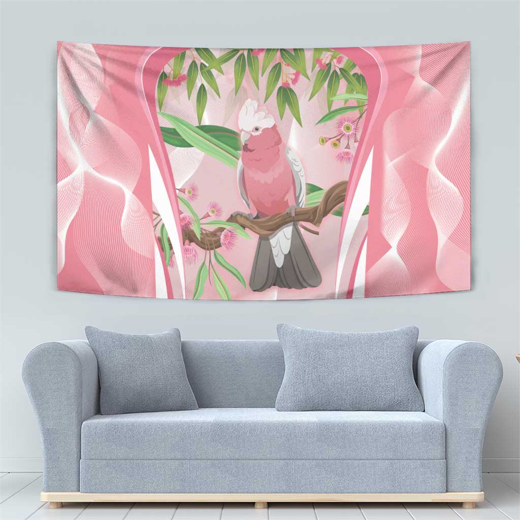 Galah Cockatoo Australia Tapestry Aussie Native Eucalyptus Caesia Flowers