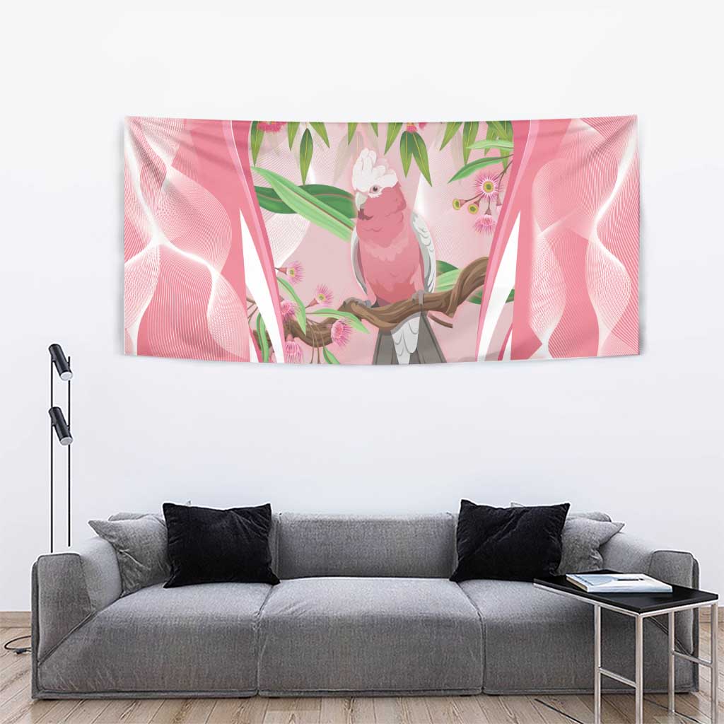 Galah Cockatoo Australia Tapestry Aussie Native Eucalyptus Caesia Flowers