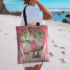 Galah Cockatoo Australia Tote Bag Aussie Native Eucalyptus Caesia Flowers