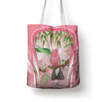 Galah Cockatoo Australia Tote Bag Aussie Native Eucalyptus Caesia Flowers