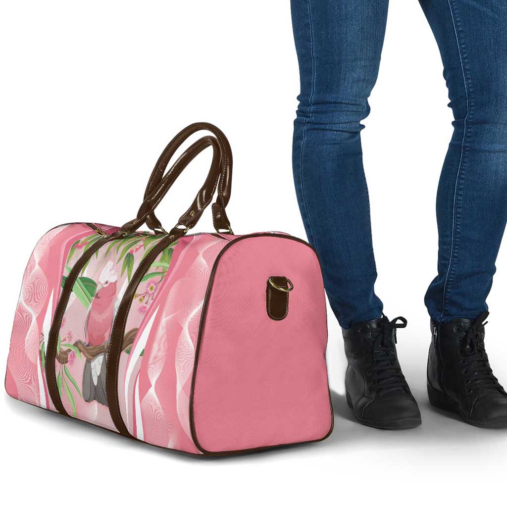 Galah Cockatoo Australia Travel Bag Aussie Native Eucalyptus Caesia Flowers