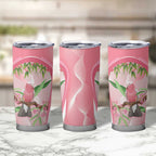 Galah Cockatoo Australia Tumbler Cup Aussie Native Eucalyptus Caesia Flowers
