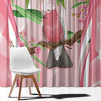 Galah Cockatoo Australia Window Curtain Aussie Native Eucalyptus Caesia Flowers