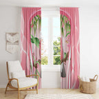 Galah Cockatoo Australia Window Curtain Aussie Native Eucalyptus Caesia Flowers