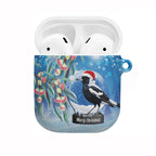 Australia Magpie Christmas In July AirPods Case Eucalyptus Snow Globe Merry Xmas