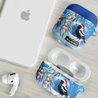 Australia Magpie Christmas In July AirPods Case Eucalyptus Snow Globe Merry Xmas