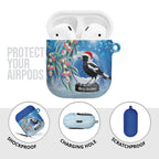 Australia Magpie Christmas In July AirPods Case Eucalyptus Snow Globe Merry Xmas