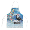 Australia Magpie Christmas In July Apron Eucalyptus Snow Globe Merry Xmas