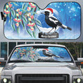 Australia Magpie Christmas In July Auto Sun Shade Eucalyptus Snow Globe Merry Xmas