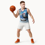 Australia Magpie Christmas In July Basketball Jersey Eucalyptus Snow Globe Merry Xmas