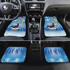Australia Magpie Christmas In July Car Mats Eucalyptus Snow Globe Merry Xmas