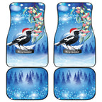 Australia Magpie Christmas In July Car Mats Eucalyptus Snow Globe Merry Xmas